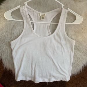 White tank top cropped 💞